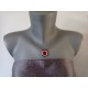 collier de verre fusing noir blanc et rouge