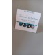 Boucles d'oreilles puce verre fusing millefiori noir. Les insolites