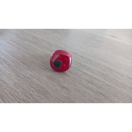 Julie Red Fusing Glass Ring - Co Creations