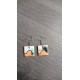 Green triangle earrings